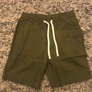 Linen Shorts, Summer Men's Casual Elastic Waist Cotton Linen Shorts